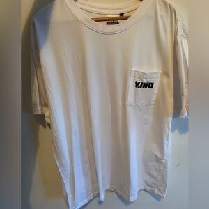 Y,IWO YIWO White pocket tee L